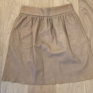 Alice and Olivia lamb skin skirt . Size 0 .